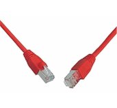 Patch kabel CAT5E SFTP PVC 10m červený foto