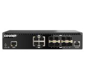 QNAP řízený switch QSW-M3212R-8S4T (4x 10GbE porty + 8x 10G SFP+ porty, poloviční šířka) foto