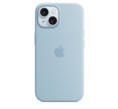 iPhone 15+ Silicone Case with MS - Light Blue foto