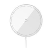 Baseus Simple Mini3 Magnetická Bezdrátová Nabíječka 15W White foto