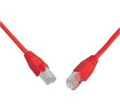 Patch kabel CAT6 SFTP PVC 1m červený foto
