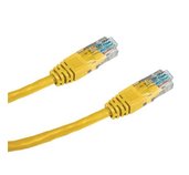 DATACOM Patch cord UTP CAT5E 1,5m žlutý foto