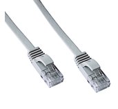 DATACOM Patch cord UTP CAT6 0,5m šedý FLAT plochý foto